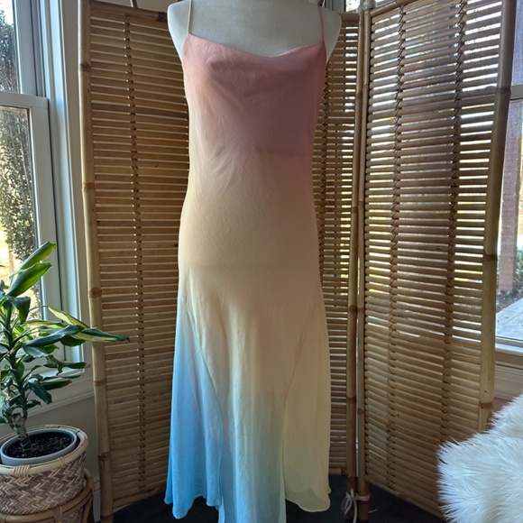 VIntage Giorgio Fiorini Pastel Slip Dress - Picture 2 of 4